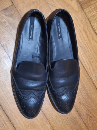 Zapatos Massimo Dutti Negros