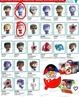 Funko Pop Kinder Joy Stranger Things