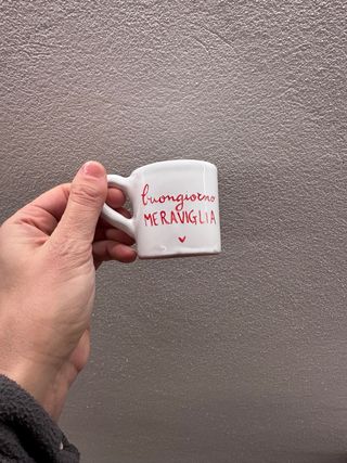 Tazzina artigianale Buongiorno Meraviglia