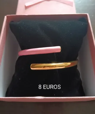 Pulseras Acero Dorado