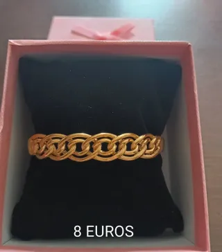 Pulseras Acero Dorado