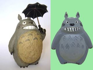 Totoro  con paraguas llavero Cominica Totoro imán
