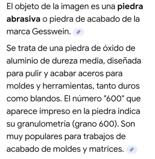 Piedra de afilar Gesswein 600