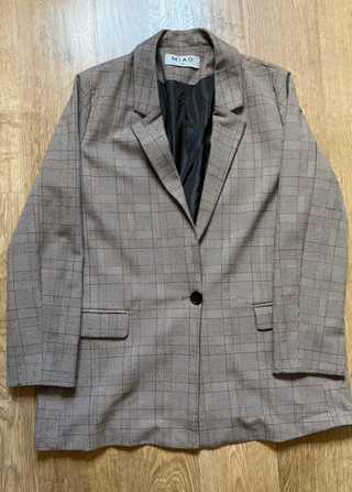 Blazer cuadros MIAO gris
