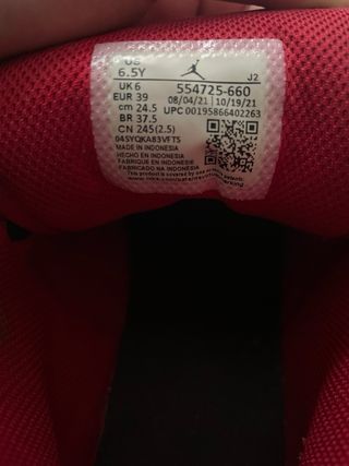 Air Jordan 1 Mid Bred Negro/Rojo