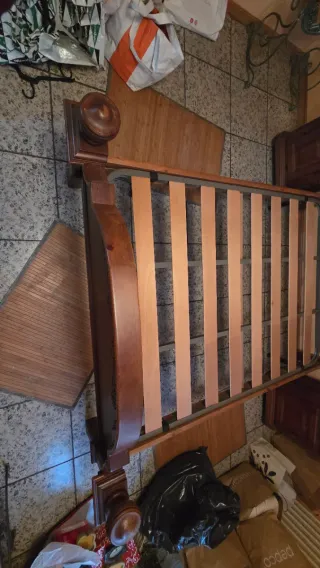 Cabecero y Mesita de Noche Madera