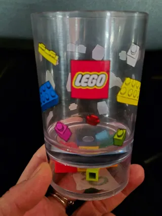 Coppia Bicchieri Plastica LEGO Iconici