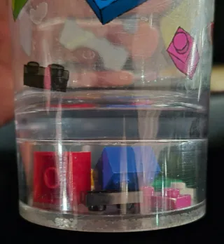 Coppia Bicchieri Plastica LEGO Iconici