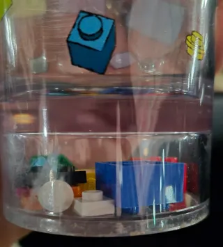 Coppia Bicchieri Plastica LEGO Iconici