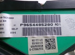 Cuadro de mandos peugeot p9654485280 307 1.6 74952