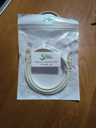 Cable Red UTP Cat5E 1.5m Blanco