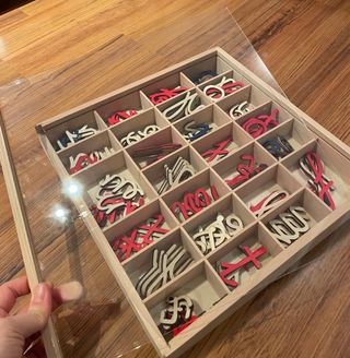 Letras madera lectoescritura Montessori