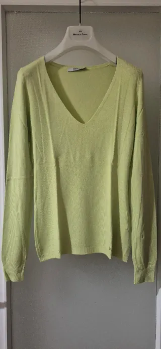 Liu Jo maglia manica lunga verde acido taglia XS