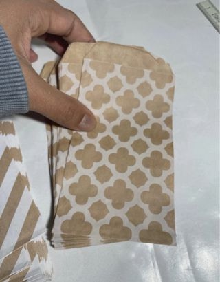 50 sobres kraft con diseño