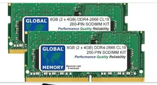 GLOBAL DDR4 8GB (2x4GB) 2666MHz SODIMM Kit
