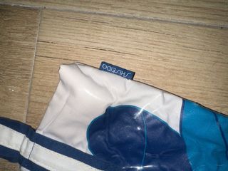 Bolso Shiseido Flores Azul y Blanco