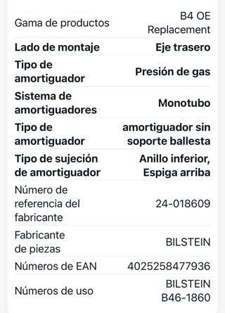Amortiguadores - muelle Bilstein Mercedes Clase G