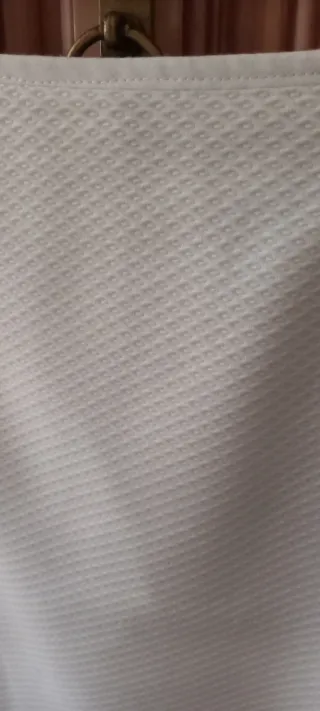 Minfalda piqué blanca