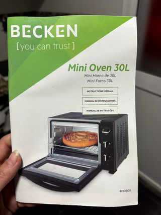 Horno portátil 30L con accesorio pollos