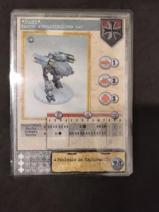 Carta Dust Tactics Hans Panzer Aufklärerläufer I-C