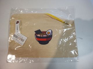 Bolsa Clutch con Cremallera y Diseño Ramen