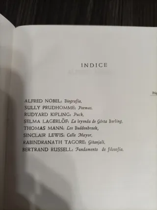 Los premios Nobel de literatura. Vol. I