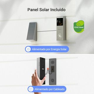 Videoportero EZVIZ HP3 Pro 2K + Panel Solar