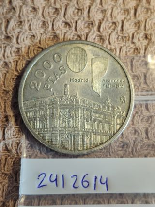 2000 Pesetas Plata 1994 moneda