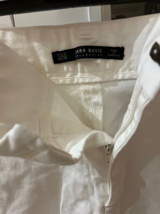 Pantalon talla XS zara Blanco