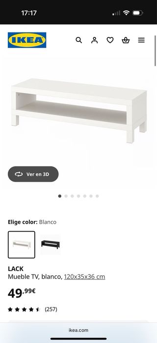 Mueble TV Ikea Lack
