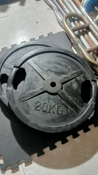 2 Discos de pesas 20 kg