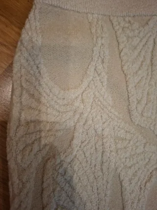 Falda larga Zara beige talla S