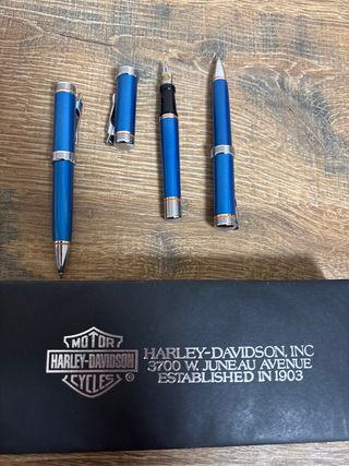 Set Pluma, Bolígrafo y Portaminas Azul