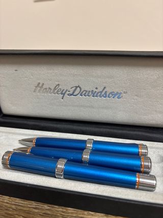 Set Pluma, Bolígrafo y Portaminas Azul