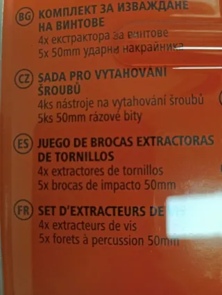 Juego Extractor Tornillos Werckmann profesional