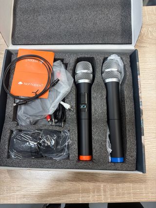 2 Micrófonos Inalámbricos UHF DIGITNOW!