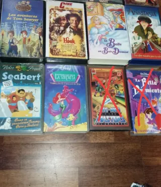 Lote Películas VHS Disney y Clásicos