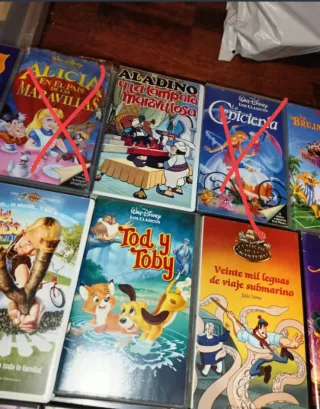 Lote Películas VHS Disney y Clásicos