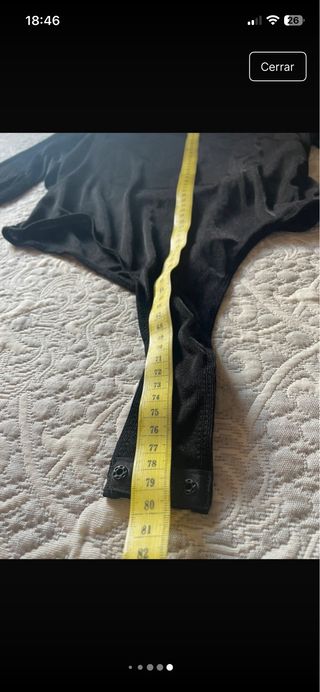 Body fiesta drapeado manga larga