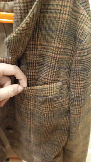 Traje chaqueta y falda cuadros