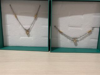 Set collana e bracciale Emyli oro e argento