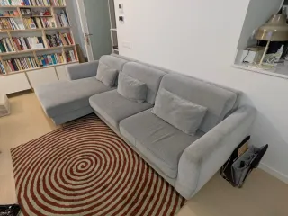 Sofá Chaise Longue Ikea Slatorp 3 Plazas Gris