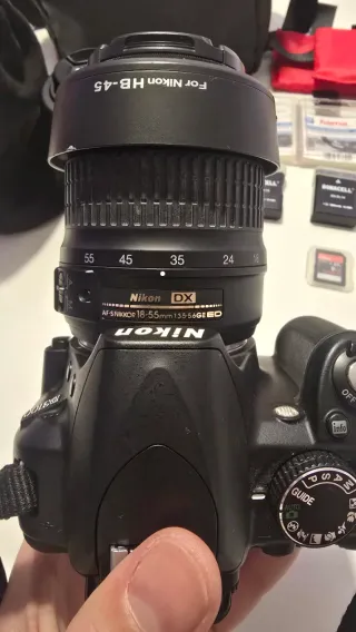 Cámara Nikon D3100 + 18-55 y 55-200 estabilizados