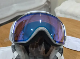 Casco Salomon Mirage Blanco, visera fotocromatica