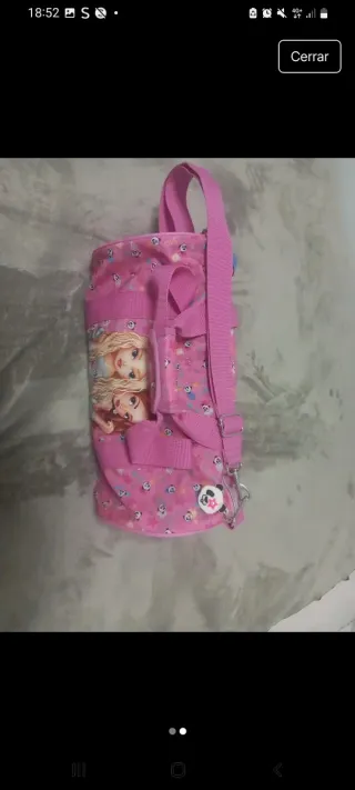 Mochila infantil con estampado de muñecas