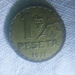 Peseta 1937 República Española