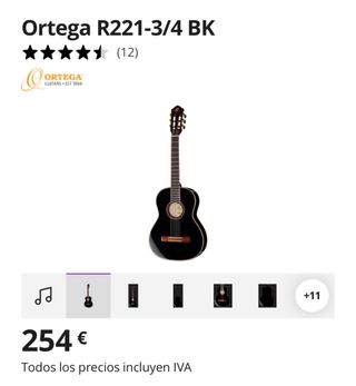 Guitarra Ortega R221-3/4 BK