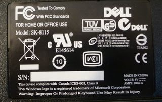 Teclado Dell SK-8115 QWERTY Español USB