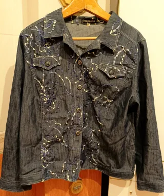 Chaqueta vaquera Mapant's bordada Talla 50