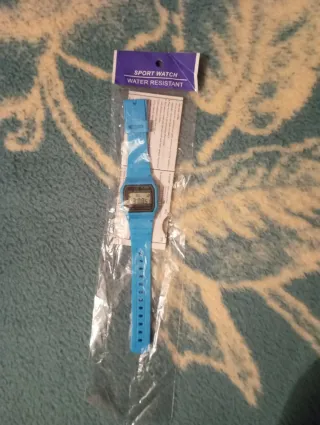 Reloj deportivo azul